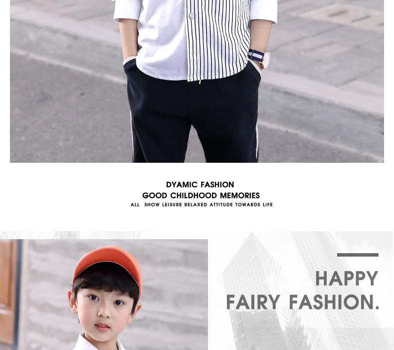 Quần áo bé trai xuân hè 2019 xuân mới trong chiếc áo bé gái cotton lớn phiên bản Hàn Quốc đẹp trai - Áo sơ mi thời trang bé trai