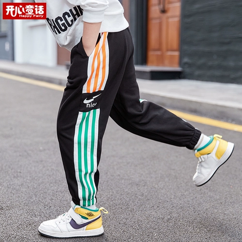 Осенние детские демисезонные штаны для мальчиков, подходит для подростков, в западном стиле