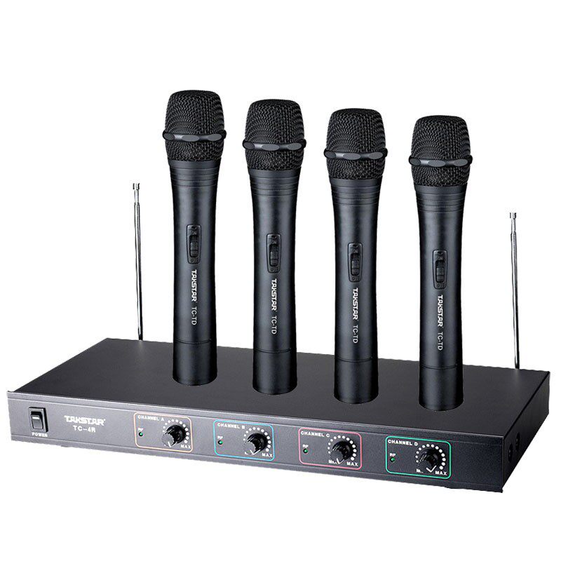 Takstar wins TC - 4R tow four V wireless microphone handheld folder meeting