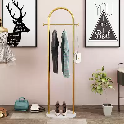 Simple light luxury bedroom floor coat rack Nordic ins Net red hanger designer clothes Shelf shelf