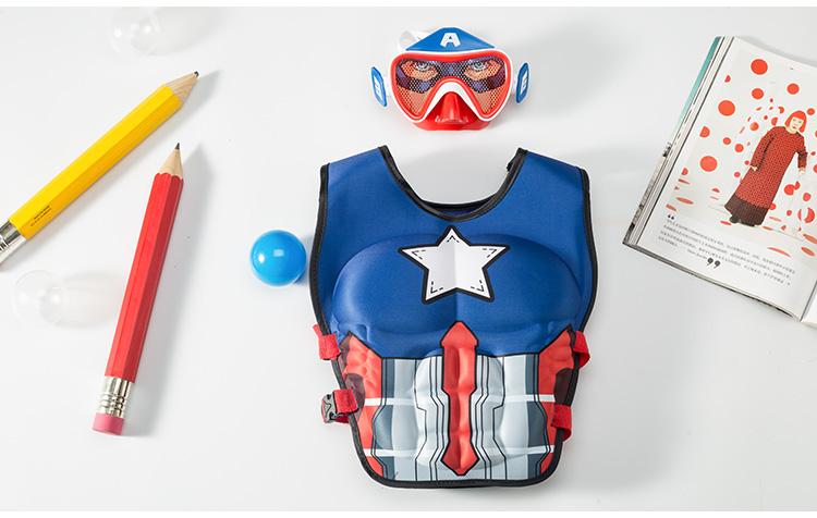Kính Spider-Man mới Trẻ em HD Kính bơi chống sương mù chống nước Chàng trai Cô gái Khung kính lớn - Goggles kính bơi cận speedo