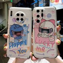 Locomotive couple is suitable for Huawei mate30 mobile phone case p40 silicone sleeve p30 soft shell p20 relief mate20 men and women pro Japanese and Korean couples p40pro creation