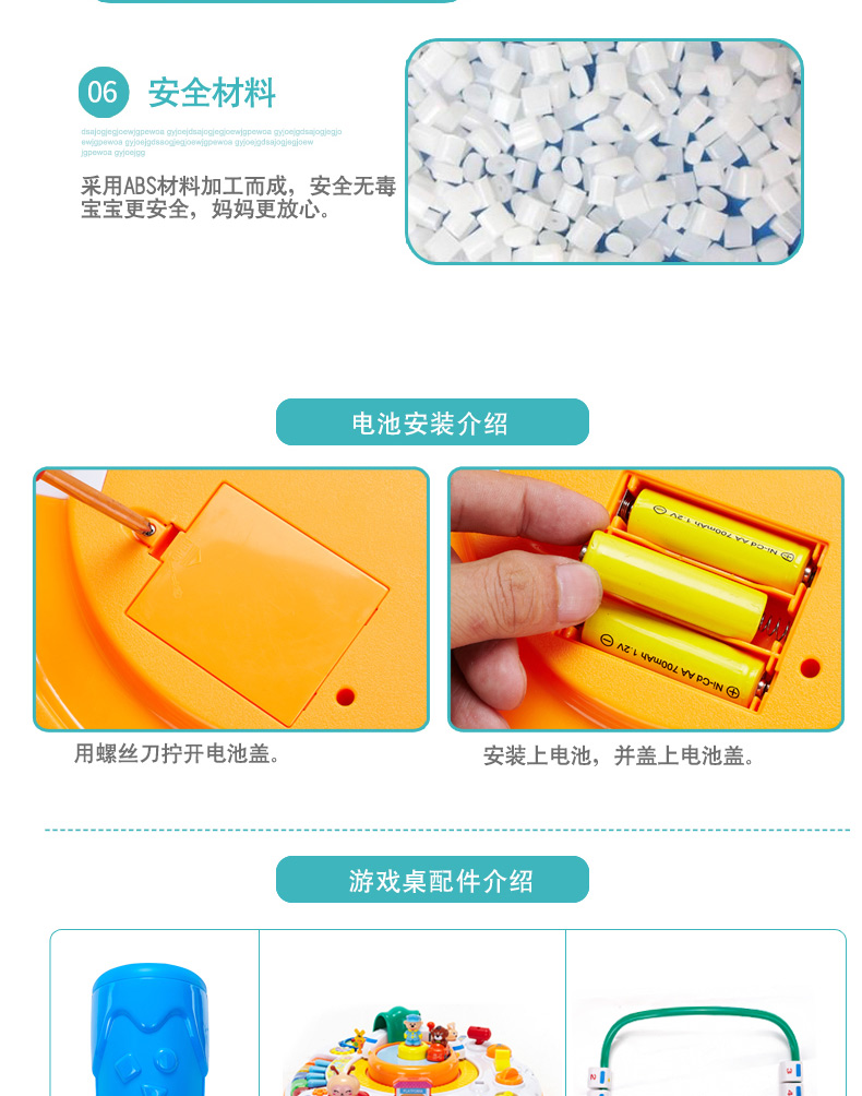 Bàn trò chơi Gu Yu bàn học đa chức năng cho bé giáo dục sớm bàn đồ chơi giáo dục 0-1-2-3 tuổi Bàn đồ chơi trẻ em - Đồ chơi giáo dục sớm / robot robot đồ chơi thông minh