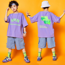 Boy Street Dance Performance Clothes Hip Hop Children Suit New Bboy acting out of Hiphop Boys Street Dance Tide Dress