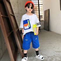 Boy Street Dance suit new children hip hop performance Costume Short Sleeve Summer Less hiphop Jazz Dancing Tide