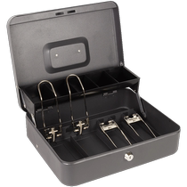 Lockable iron box suitcase storage box thickened cashier box safe storage box change piggy bank password box