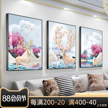 Nordic style living room decoration painting Modern simple dining room wall painting Sofa background wall hanging painting triptych