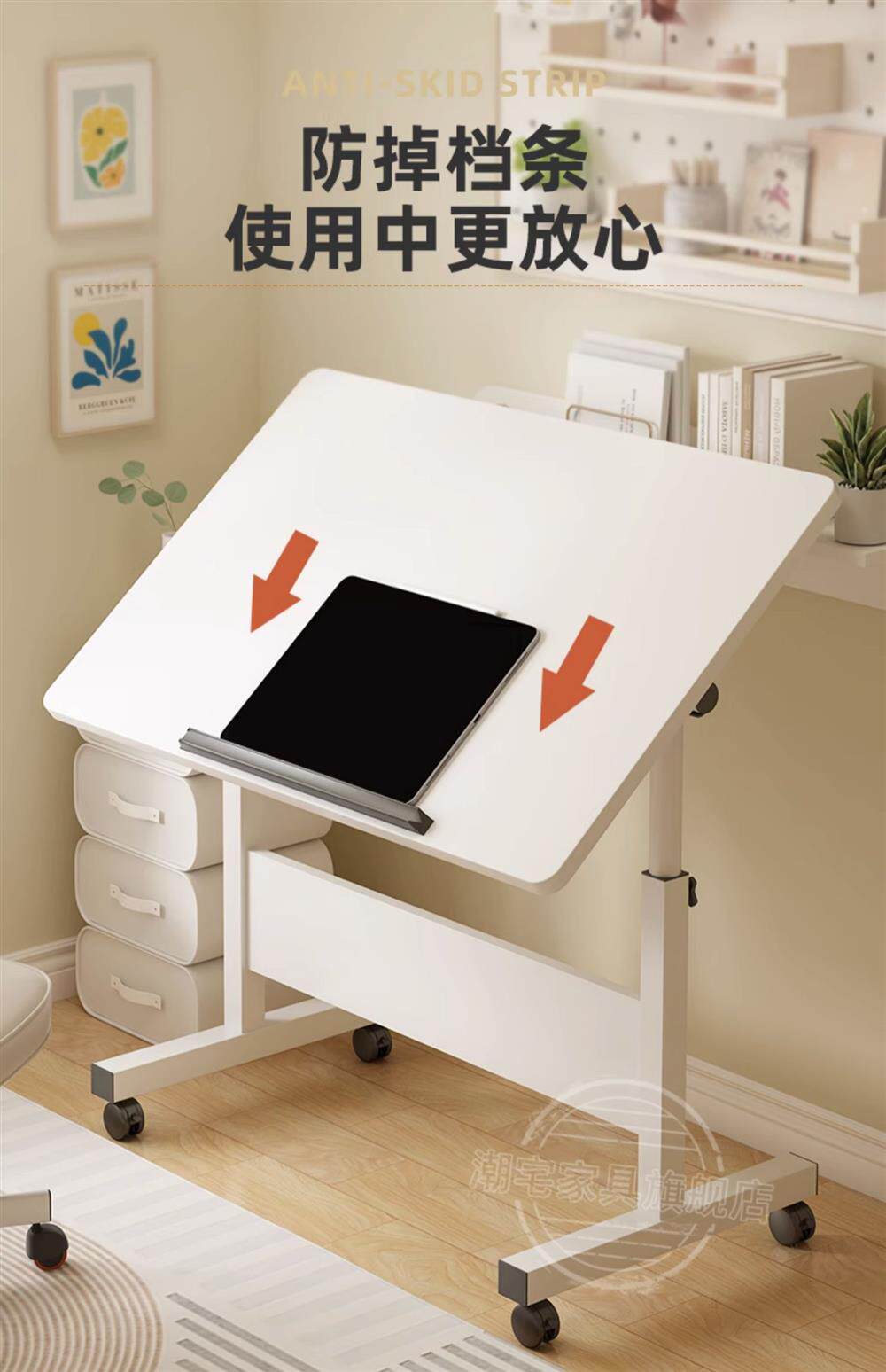 Тумбочки 床边桌可移动升降小桌子简约卧室家用学生书桌简易宿舍懒人电脑桌