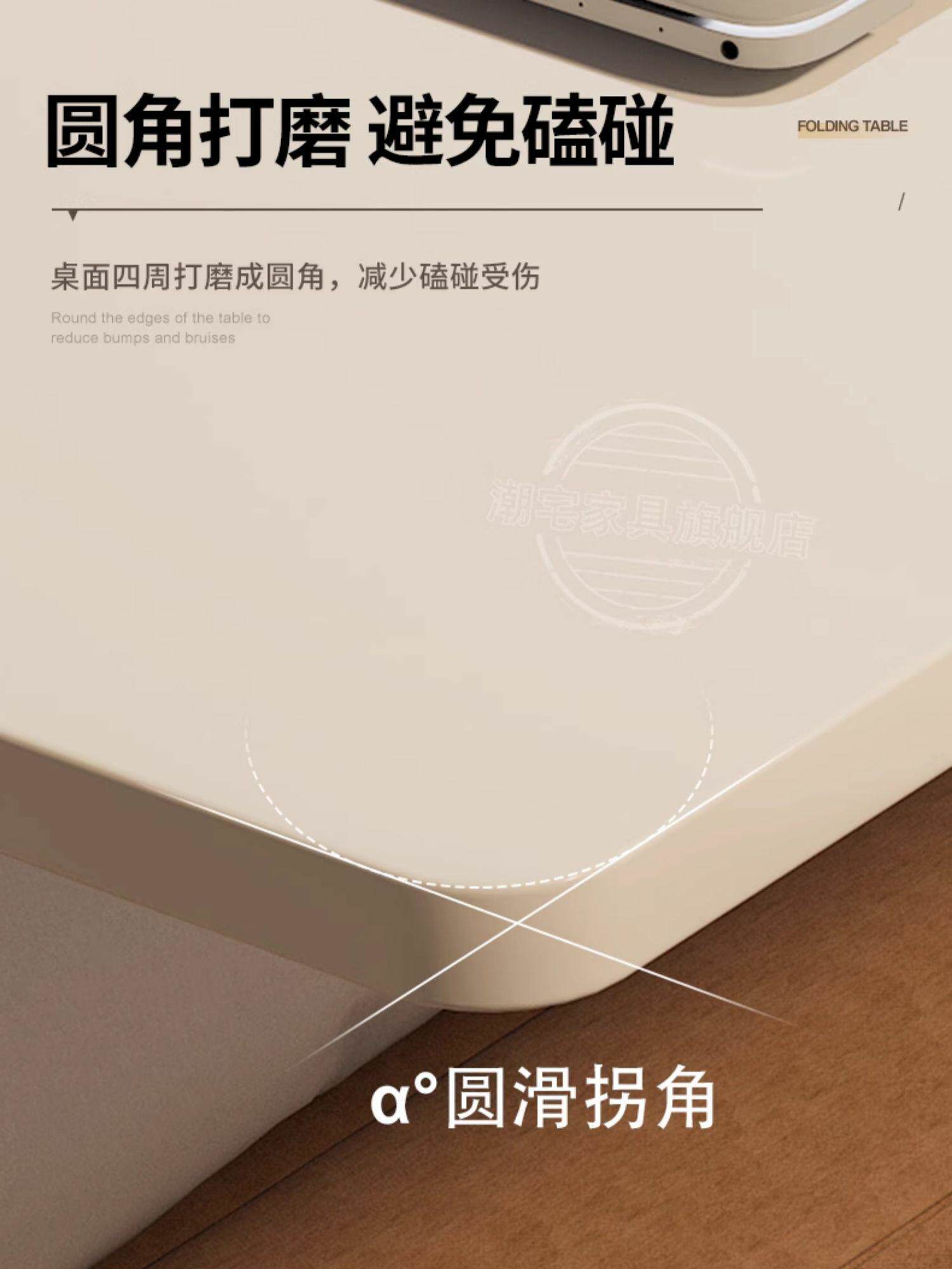Тумбочки 简易床边桌可移动桌子卧室家用学生笔记本电脑桌折叠升降学习书桌 Chao Zhai
