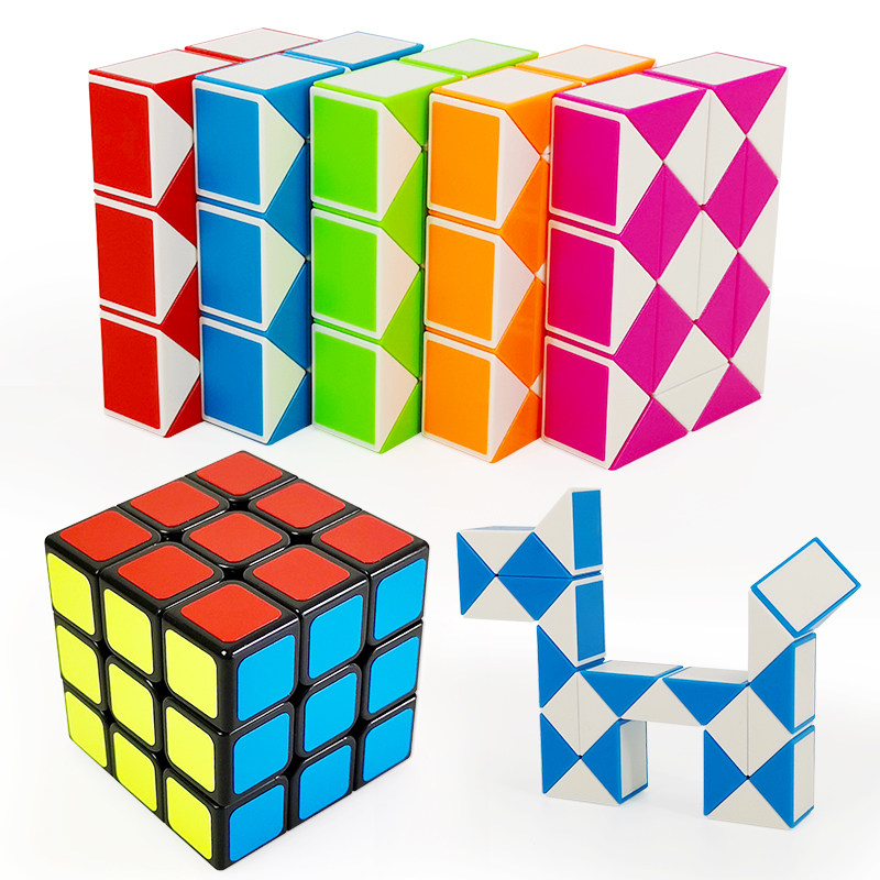奇艺儿童益智玩具百变魔尺24段幼儿园36段48节72段小学魔方初学者