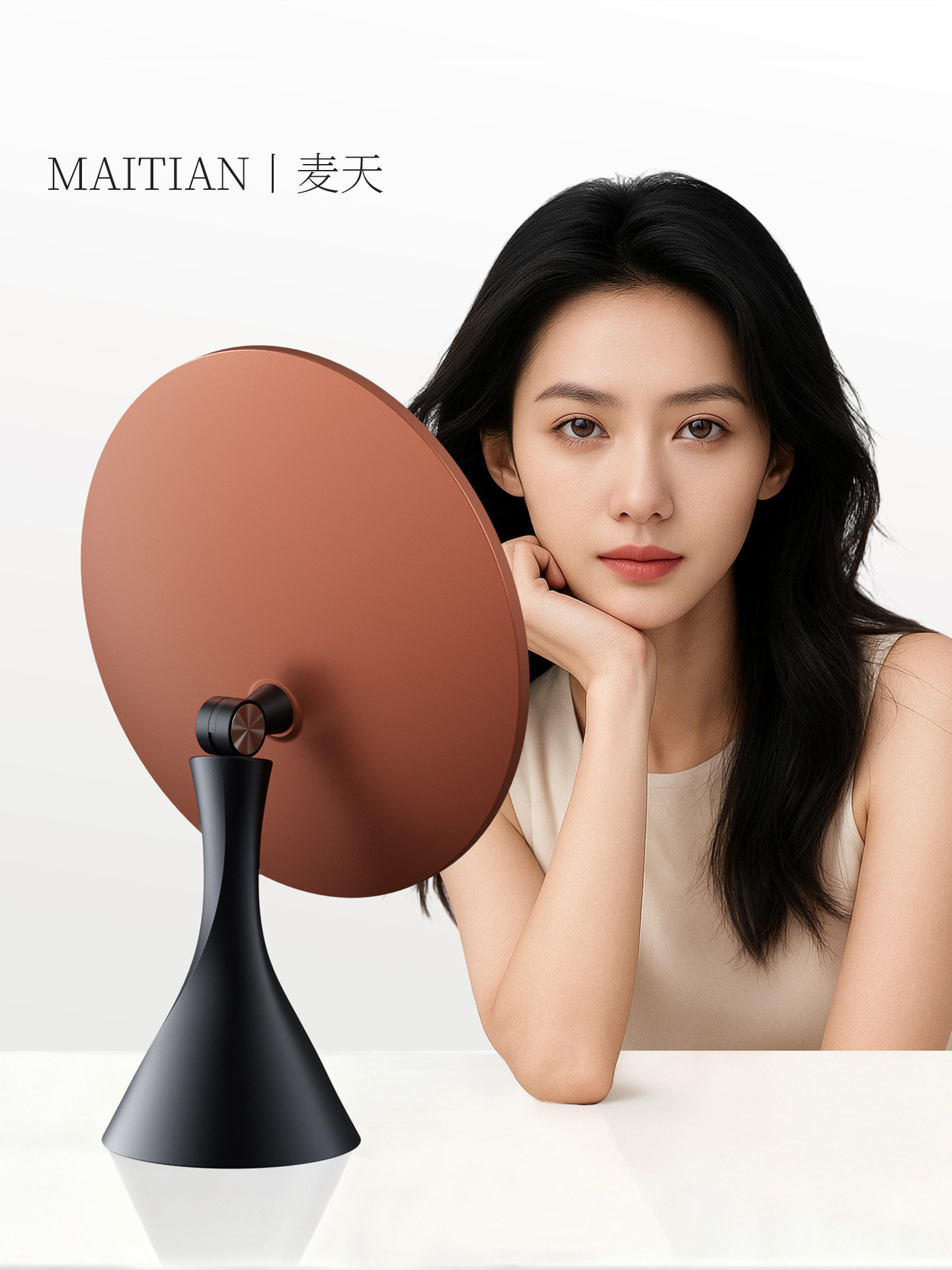 2025 New Smart Mirror Makeup Mirror with Led Lights, Desktop Standable High-Definition Beauty Lighted Vanity Mirror