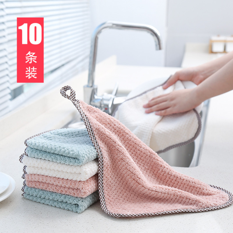 Hanging kitchen rag for home rubbing towels to oil not easy to fall off the table dishwashing cloth housework cleaning Baise cloth-Taobao
