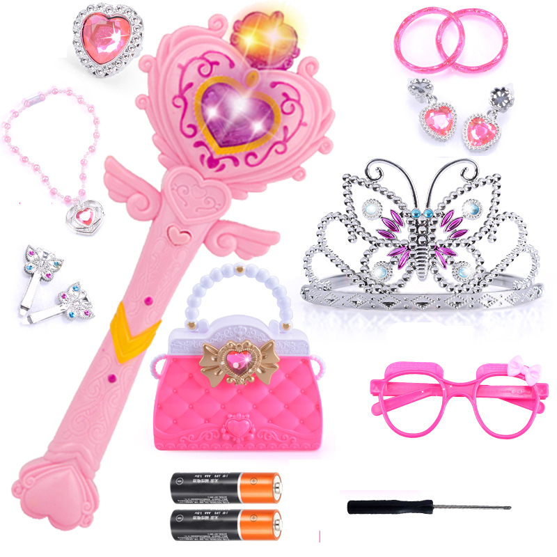 Balala Magic Fairy stick little girl Bala Bala little magic fairy toy magic wand Music luminous flash stick