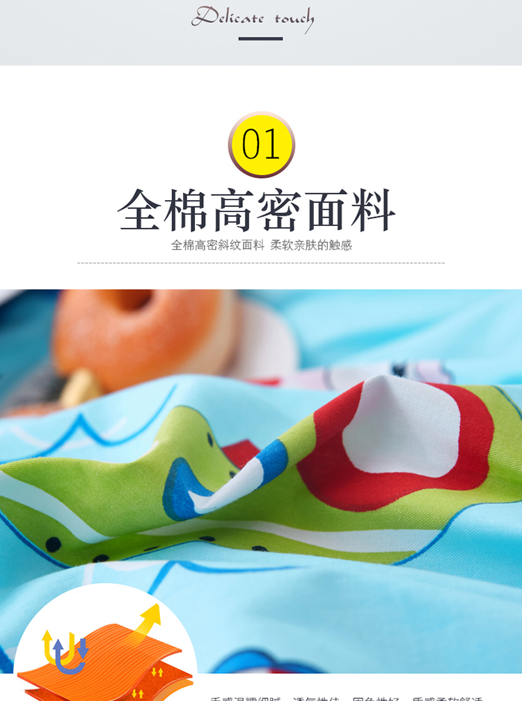 Phim hoạt hình trẻ em chăn bông bao gồm một mảnh 120x150x200 duy nhất chăn sinh viên 100% cotton 1,8x2.0 mét - Quilt Covers 	chăn ga gối đệm phao	