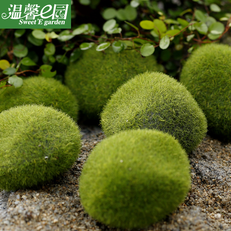 Simulated moss Moss Stone Flocked stone Fake stone Moss Lawn Micro landscape ornament decorative accessories