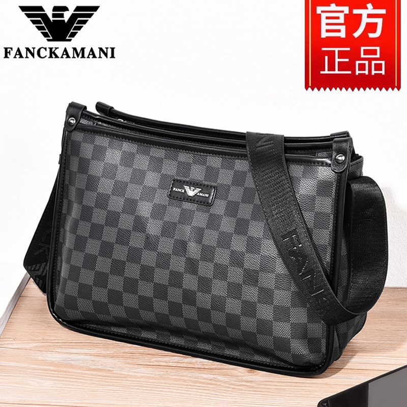 Luxury brand male bag leather single shoulder bag male 2021 new plate bag head coat bag bag bag bag tide