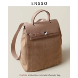 ENSSO Mac, сумка через плечо, вместительный и большой ноутбук, школьный рюкзак для школьников, из натуральной кожи, 13 дюймов, 14 дюймов