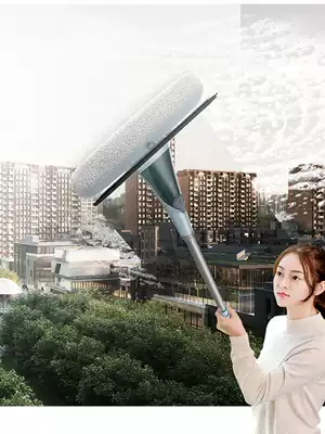 Glass wiper double-sided window wiping artifact products glass brush scraping high-rise building cleaning window cleaning tools household
