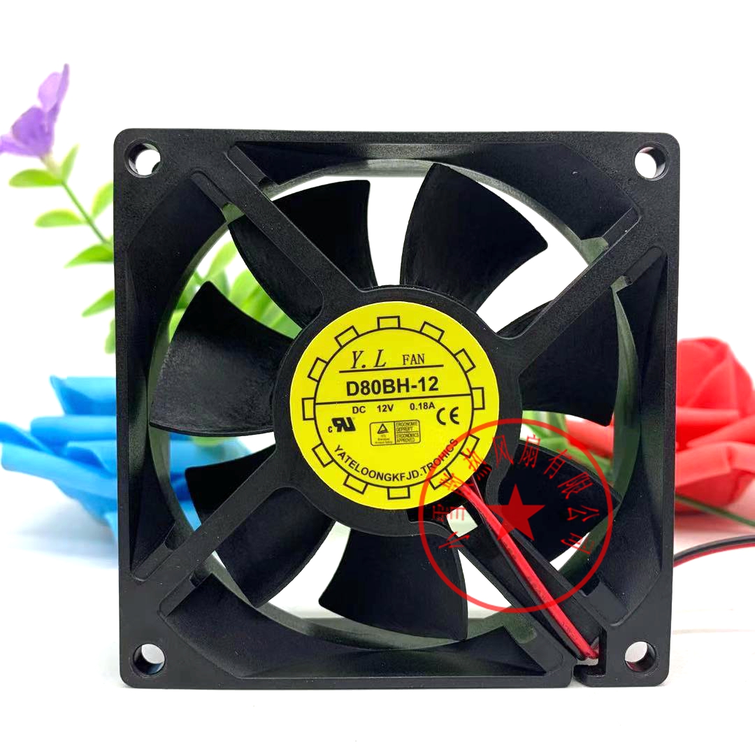 Pleasant Len 0 12V 18A 8cm8025 UPS Uninterrupted Silent Power Fan D80BH-12 2 Line 3 Line