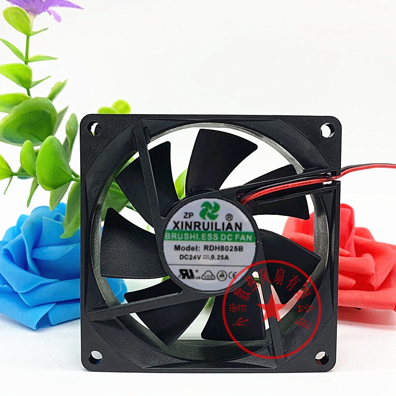Taiwan Xinruilian RUTLAN RDH8025B2 8025 8 cm 24V silent main shell fan 0 15A