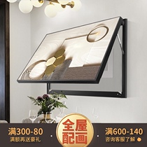 Modern simple meter box decorative painting hydraulic switch box distribution box shielding restaurant abstract hanging painting