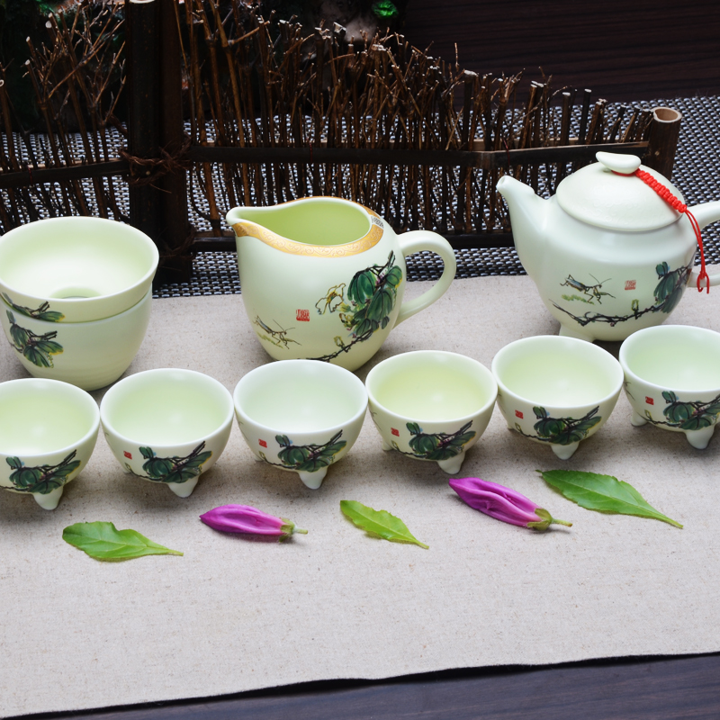 Xiang feng a complete set of tea set your up up ceramics kung fu tea tea ice to crack your up tea set