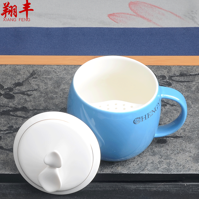 Filtering office ceramic cups with cover with Filtering mugs creative individuals master ultimately responds tea cups