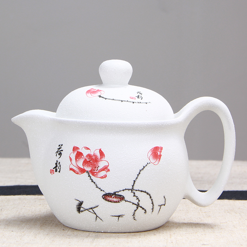 A complete set of tea set suit snow ceramic tea set purple ice to crack your up kung fu tea teapot teacup package mail