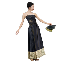 Fubo Classical Dance Costume New Chinese Style High Waisted Satin Printed Horse Face Skirt Suit Ming-made Hanfu Womens Skirt