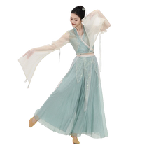 Fubo – Costumes de danse classique pour femmes Cardigan court élégant haut de Style chinois vêtements en maille féerique vêtements dentraînement de Performance