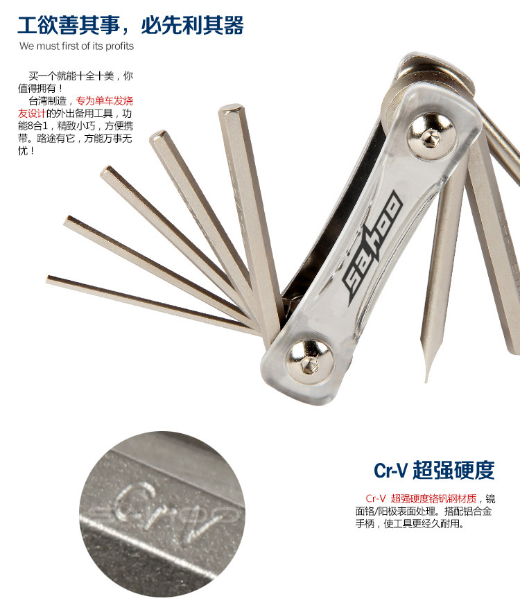 Outils pour vélo SAHOO - Ref 2281307 Image 10