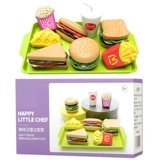 Детская семейная реалистичная игрушка, комплект для детского сада, хлеб, кола