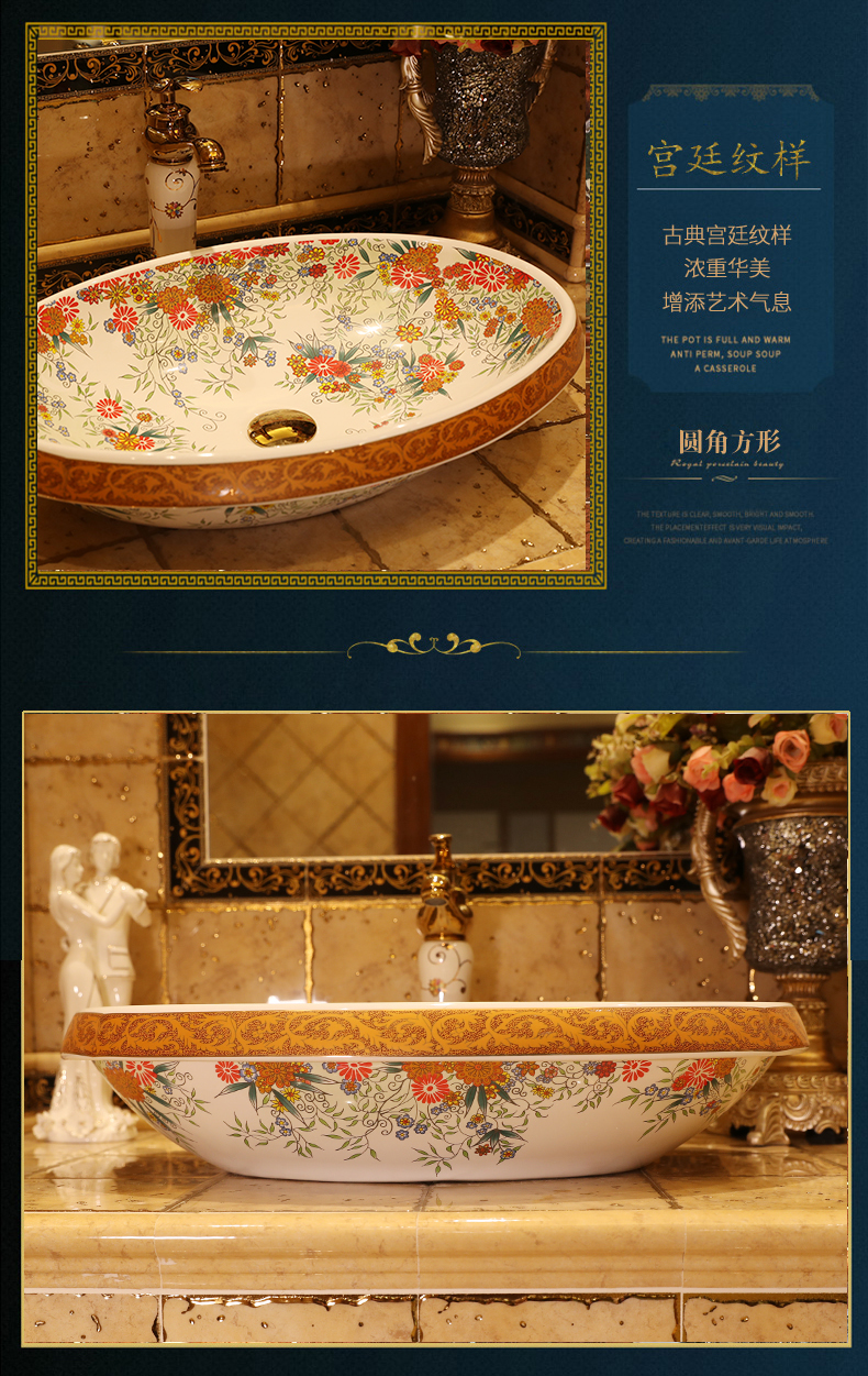 Basin of northern Europe on the rural contracted large art ceramic oval sink on the sink