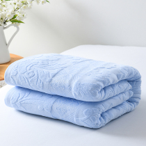 Old fashioned wool towels quilted by pure cotton single double full cotton jacquard towel blanket air conditioning cover blanket Summer Cool Quilt summer