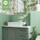 法帝莎 750x1500 кожная глазурь крем мелкий резные из мягкого дерева кирпич цельный дом гостиная спальня плитки