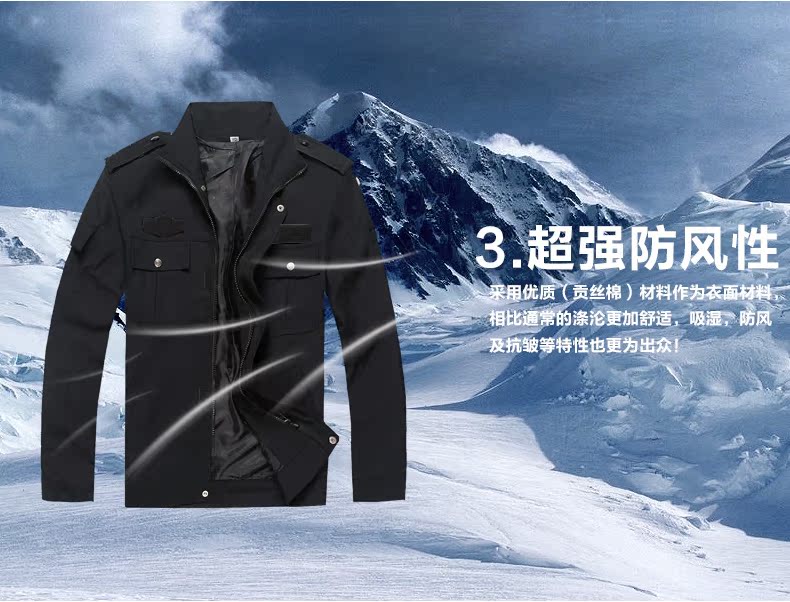 Neo dịch vụ bảo vệ mùa xuân và mùa thu phù hợp với áo khoác dây kéo tài sản cộng đồng bảo vệ đồng phục an ninh quần áo đầy đủ quần vải nam