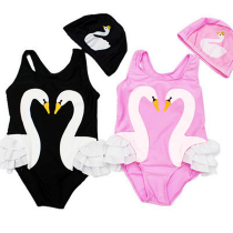 Swan Unicorn Childrens swimsuit girl cartoon conjoined baby swimming swimsuit girl student soak hot spring swimsuit