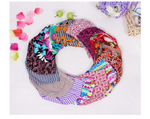 Source factory long hair large men and women Universal solid color flower cloth swimming hat children adult swimming cap