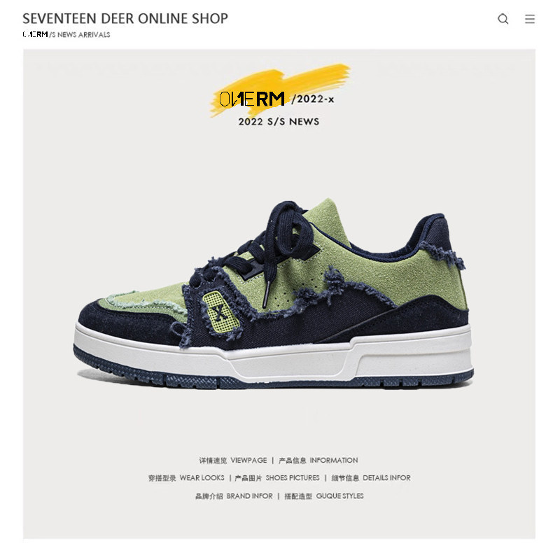 XIT tide brand original niche design men's shoes 2022 new casual all-match breathable retro canvas sneakers