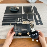 Ретро подушка, вязаная сумка ручной работы, набор материалов, сумка на одно плечо, связать своими руками, премиум класс, избавление от скуки