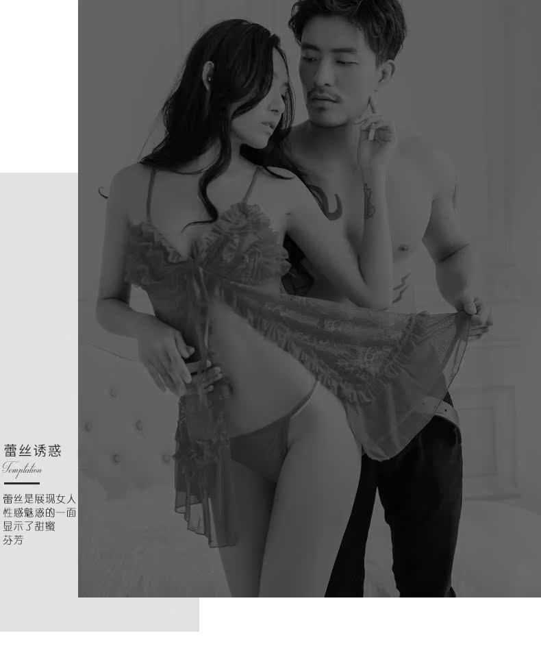 Váy ngắn dây đeo đồ ngủ gợi cảm của phụ nữ đồ lót gợi cảm nóng Sao đêm trong suốt mùa xuân và mùa hè openwork váy đêm shop đầm đẹp