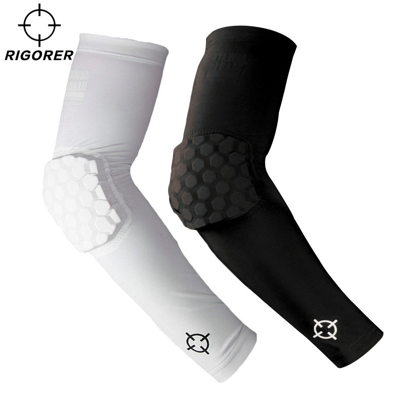 Prospector Honeycomb elbow guard basketball equipment protective gear fitness lengthened breathable elastic tight professional arm guard