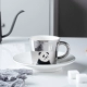 Reflection Cup Mirror Reflection Cup Mirror Cup Saucer Reflection Korea Creative Gốm sứ Reflection Cup Cup luycho Cup - Cà phê