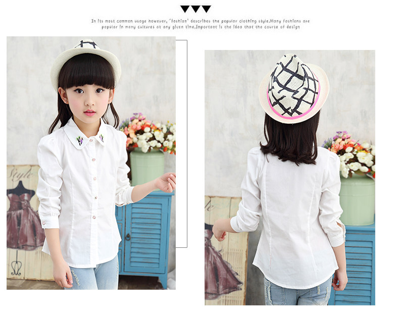 Chemise fille à manche longue - Ref 2085271 Image 13