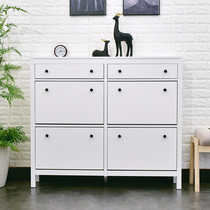 Nordic 25cm tipping bucket shoe cabinet minimalist modern entry partition cabinet Customized large capacity Hanness doorway door hall cabinet