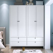 Wardrobe Light Lavish Simplicity Approx Modern Pair Open Door Two Doors Four Doors Small Family Style Childrens Bedroom Home American Solid Wood Closet