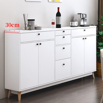 Nordic Dining Side Cabinet Slim 30cm modern minimalist Bowl Cupboard Living-room Living-room Storage Tea Water Cabinet integrated Home