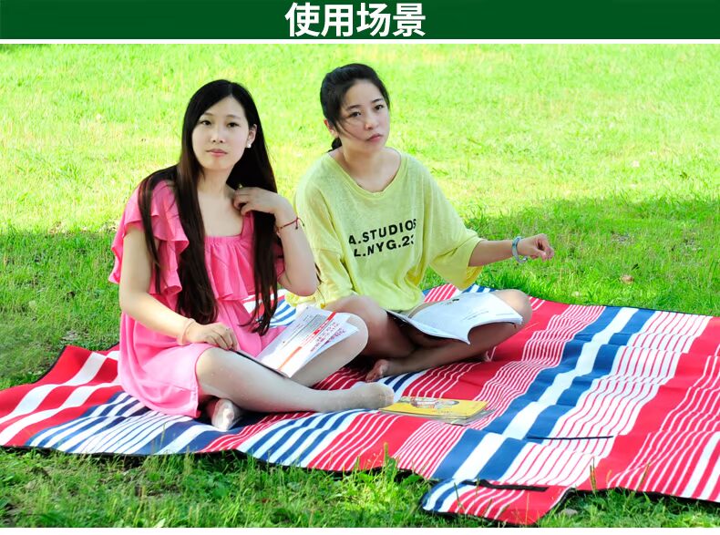 Picnic mat ẩm pad ngoài trời dày dày đi chơi hoang dã mùa xuân du lịch thảm cỏ di động dã ngoại vải mat - Thảm chống ẩm / Mat / Gối thảm trải du lịch