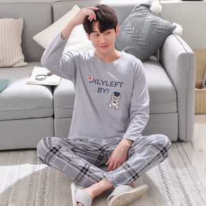 【馨佳梦】新款纯棉男士睡衣套装