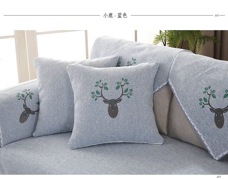 Sofa sofa Bắc Âu bốn mùa phổ quát đơn giản hiện đại châu Âu cotton lanh sofa bìa khăn đệm mùa đông đặc biệt - Ghế đệm / đệm Sofa nệm để ghế gỗ